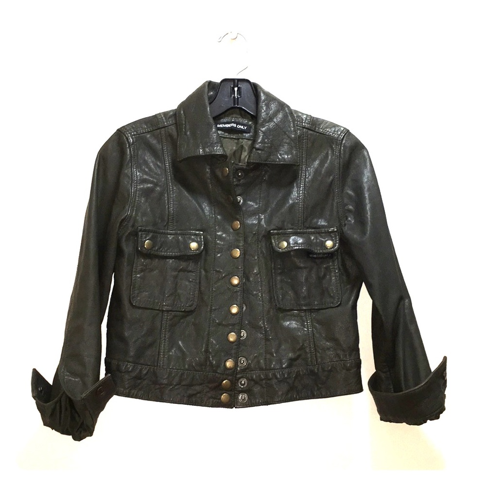 Vintage Members Only leather jacket